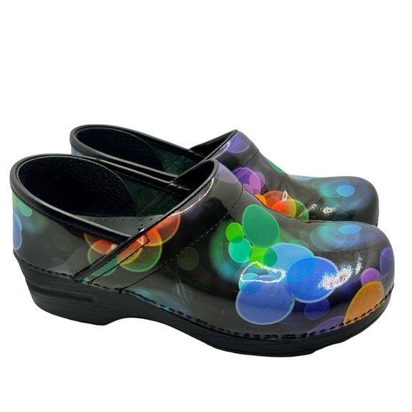 Dansko Shoes - Dansko Clogs 40 (9.5/10) Colorful circle bubble clogs for walking and standing